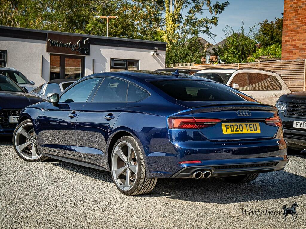 Audi A5 2.0 Tdi 40 Black Edition Sportback S Tronic Quattr Blue #4