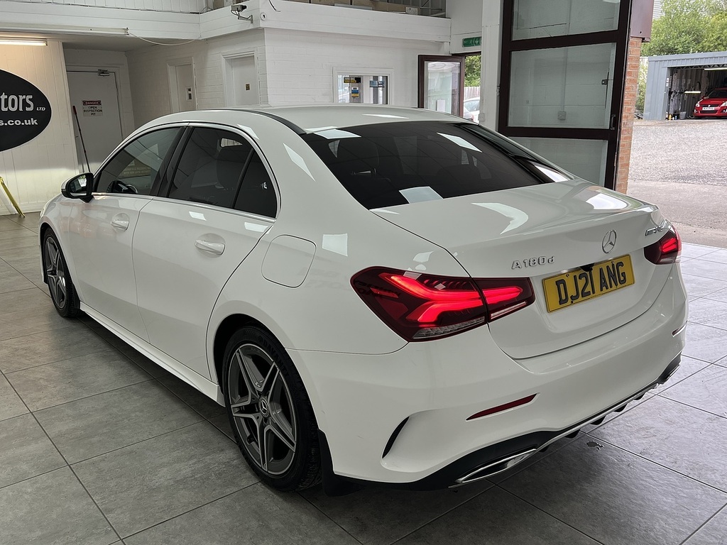 Mercedes-Benz A Class A180d Amg Line White #5