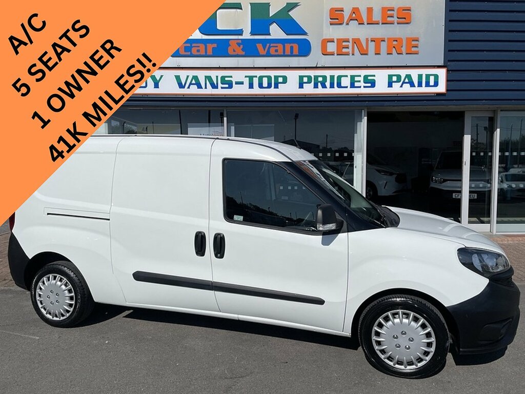 Fiat Doblo 1.6 Multijetii Maxi Active Crew Van Double Cab 6Dr White