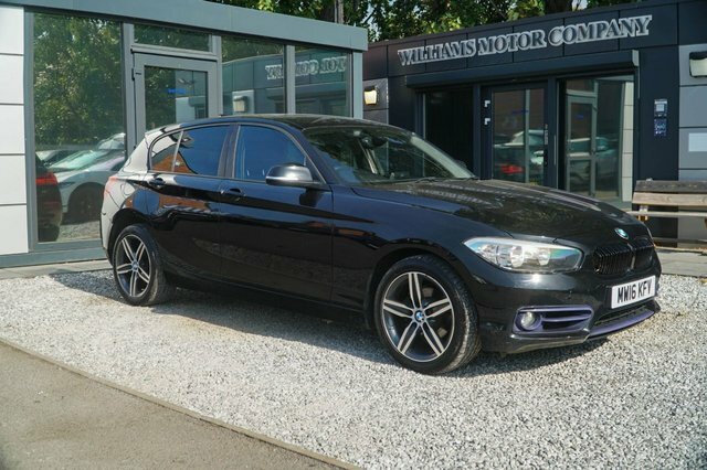 BMW 1 Series 2016 2.0 118D Sport Hatchback Eu Black #3