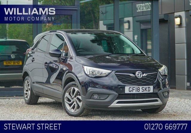 Vauxhall Crossland X 2018 1.6 Turbo D Ecotec Tech Line Nav Suv Dies Blue