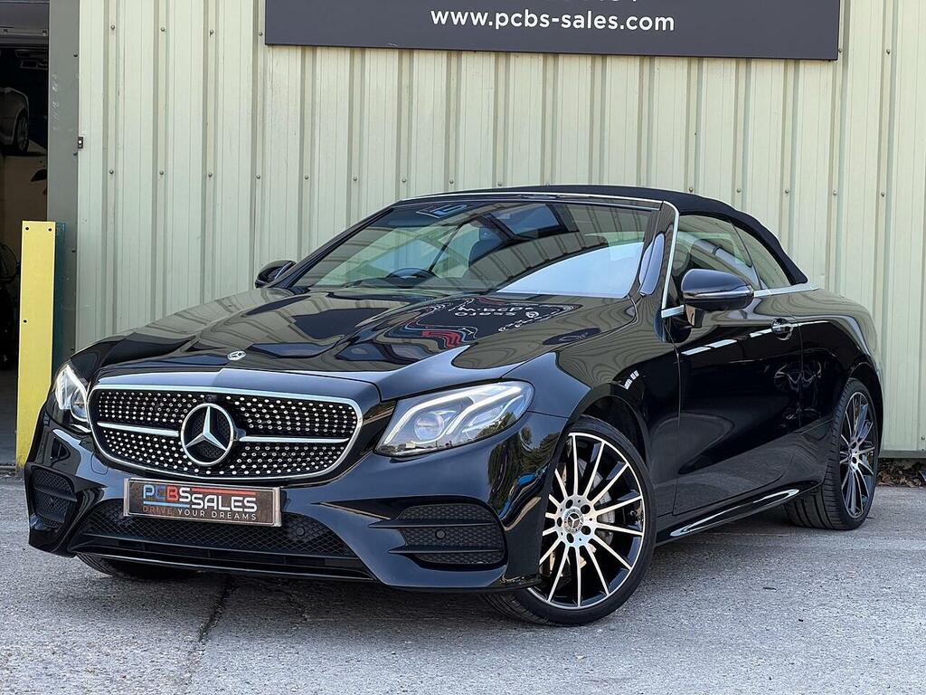 Mercedes-Benz E Class 2.9 E400d Amg Line Premium Plus Cabriolet Di KS20ZWH Black #3