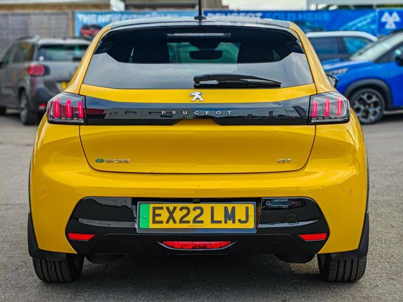 Peugeot e-208 50Kwh Gt Premium - 2022 22 EX22LMJ Yellow #4