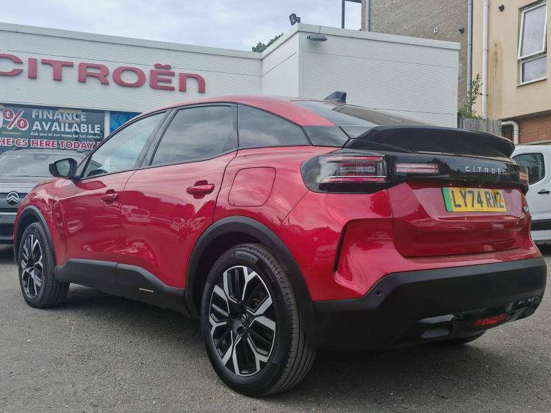 Citroen e-C4 Extended Range 54Kwh Max 7.4Kw Charger LY74RWZ Red #4