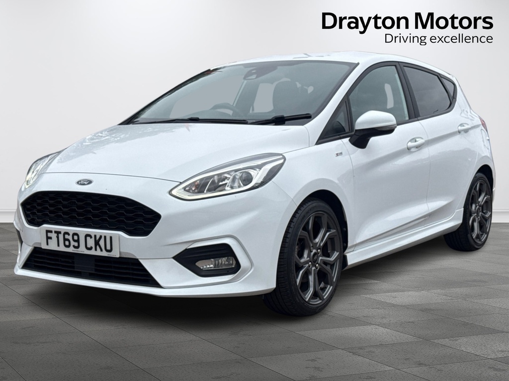 Ford Fiesta 1.0T Ecoboost Gpf St-line Hatchback Man FT69CKU White #4