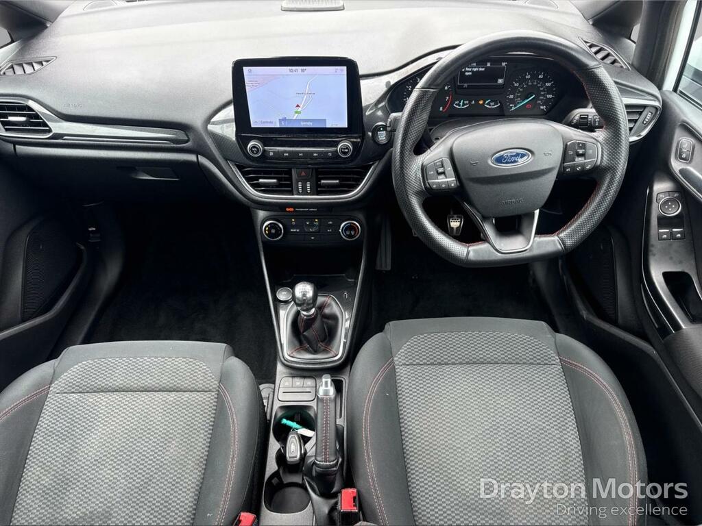 Ford Fiesta 1.0T Ecoboost Gpf St-line Hatchback Man FT69CKU White #2