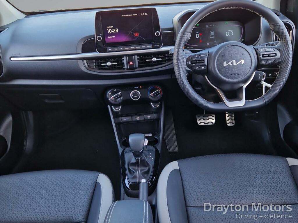 Kia Picanto 1.0 Gt-line Hatchback Amt Euro 6 Ss MW75YBB White #2
