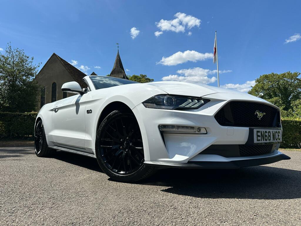 Ford Mustang 5.0 V8 Gt Convertible Selshift Euro 6 White #2