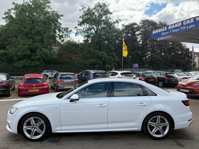 Audi A4 Tfsi S Line Saloon RE67MGU White #4