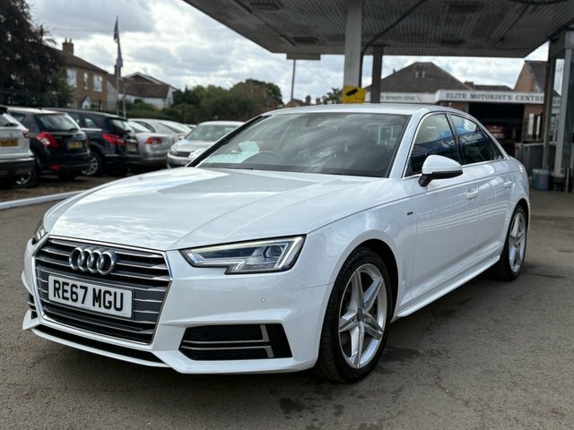 Audi A4 Tfsi S Line Saloon RE67MGU White #3