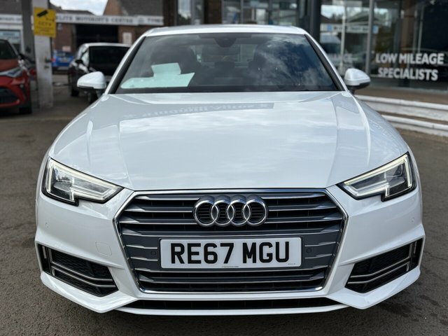 Audi A4 Tfsi S Line Saloon RE67MGU White #2