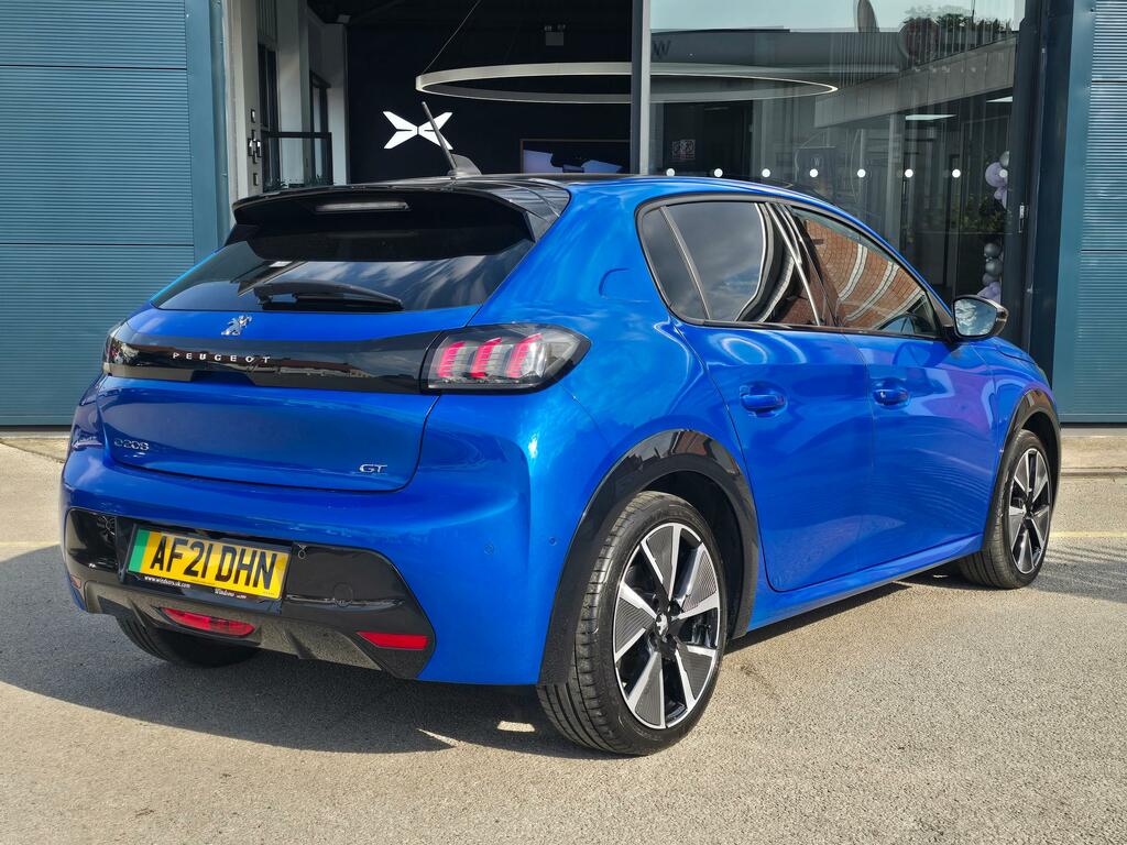 Peugeot e-208 50Kwh Gt Premium Hatchback 136 Blue #4