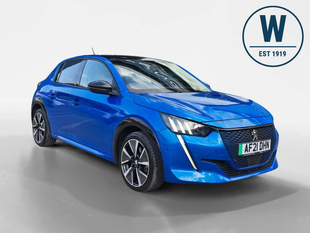 Peugeot e-208 50Kwh Gt Premium Hatchback 136 Blue