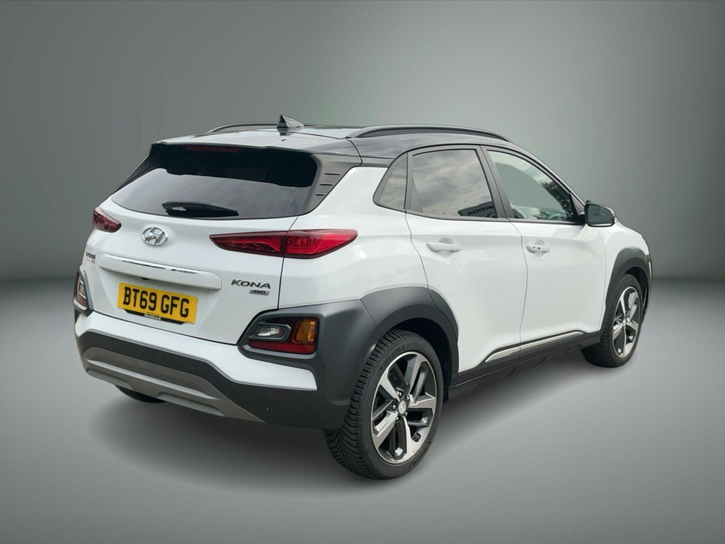 Hyundai Kona 1.6 T-gdi Premium Gt Dct 4Wd Euro 6 Ss White #4