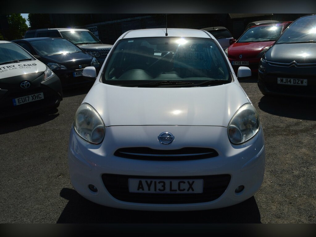 Nissan Micra 1.2 12V Acenta Hatchback Euro 5 White #4