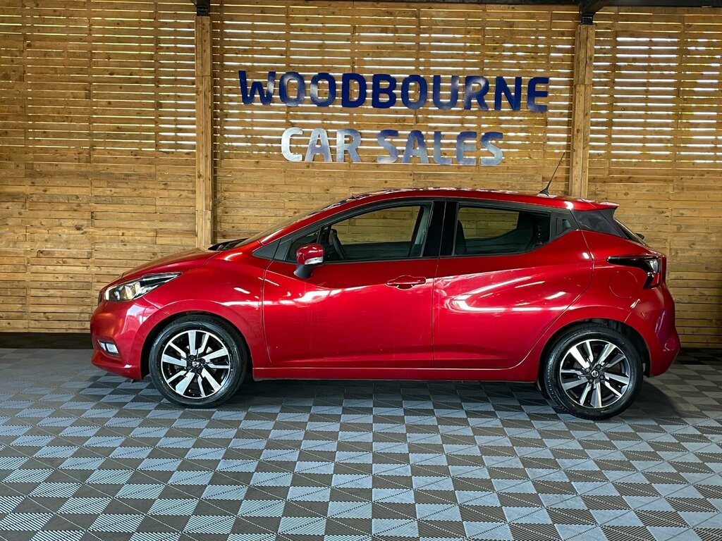 Nissan Micra 1.0 Ig-t Acenta Hatchback Euro 6 KF19WFX Red #5