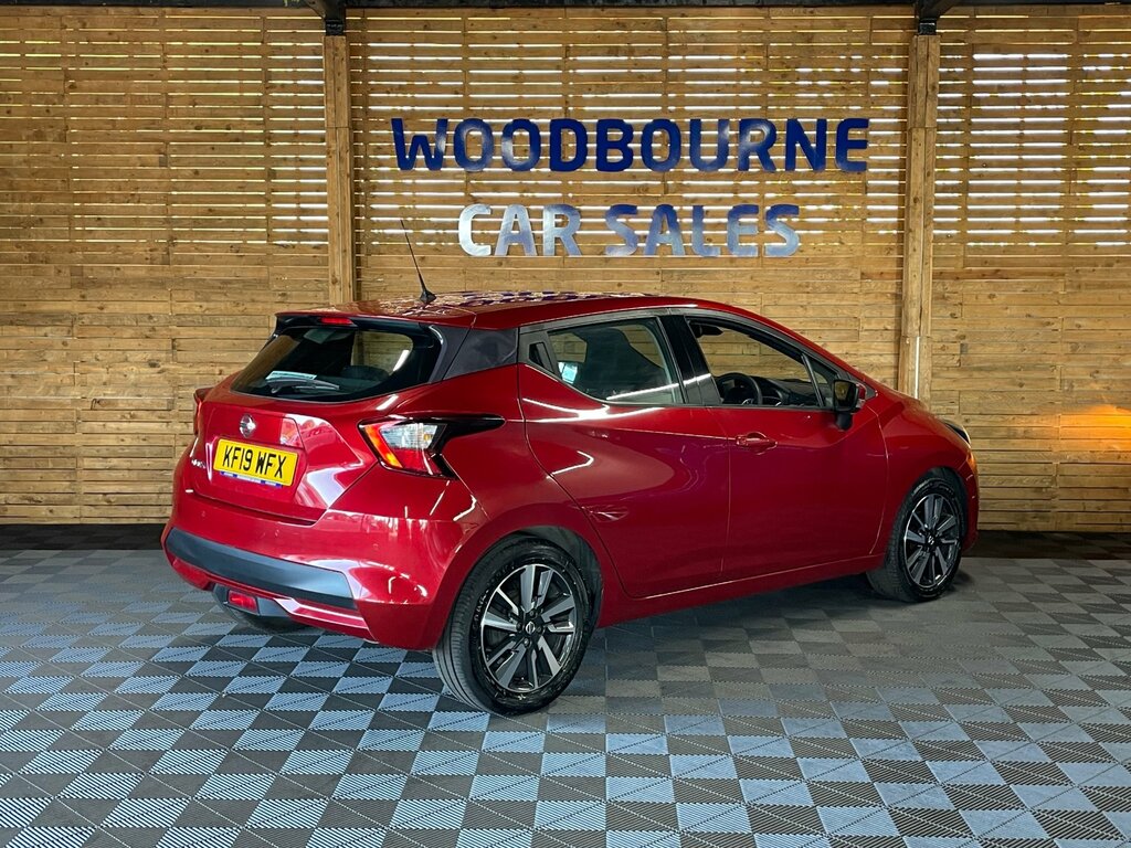 Nissan Micra 1.0 Ig-t Acenta Hatchback Euro 6 KF19WFX Red #3