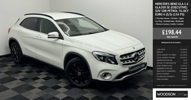Mercedes-Benz GLA Class 2018 1.6 Gla200 Se Executive Suv 7G-d BF68OHD White #3