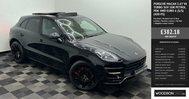 Porsche Macan 2018 3.6T V6 Turbo Suv Pdk 4Wd Euro 6 Black #3