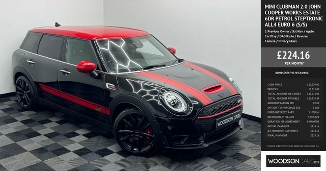 Mini Clubman 2020 2.0 John Cooper Works Estate 6Dr Stept YY20DDE Black #3