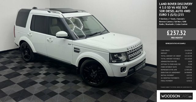 Land Rover Discovery 4 2014 3.0 Sd V6 Hse Suv 4Wd Euro 5 HJ64UJC White #3