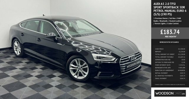 Audi A5 2018 2.0 Tfsi Sport Sportback Eu LT18WWS Black #3