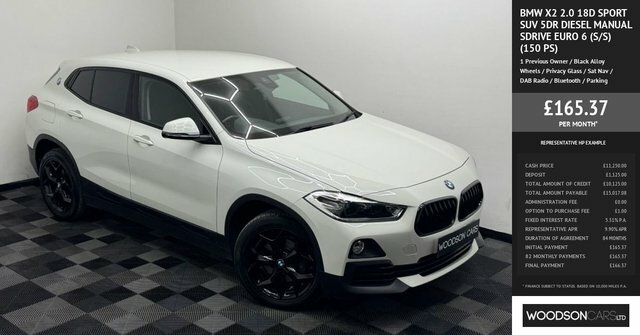 BMW X2 2018 2.0 18D Sport Suv Sdrive Eu MM18UJJ White #3