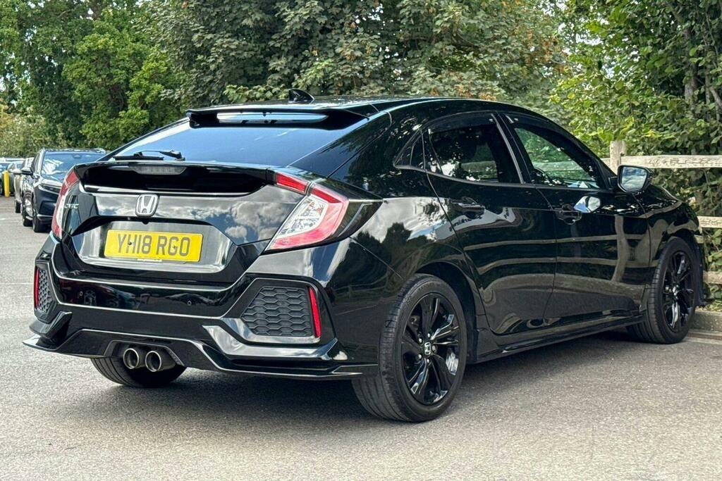 Honda Civic 1.5 Vtec Turbo Sport Hatchback YH18RGO Black #3