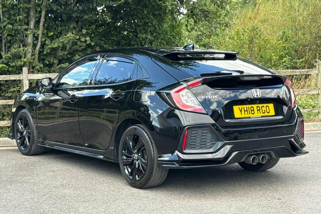 Honda Civic 1.5 Vtec Turbo Sport Hatchback YH18RGO Black #5