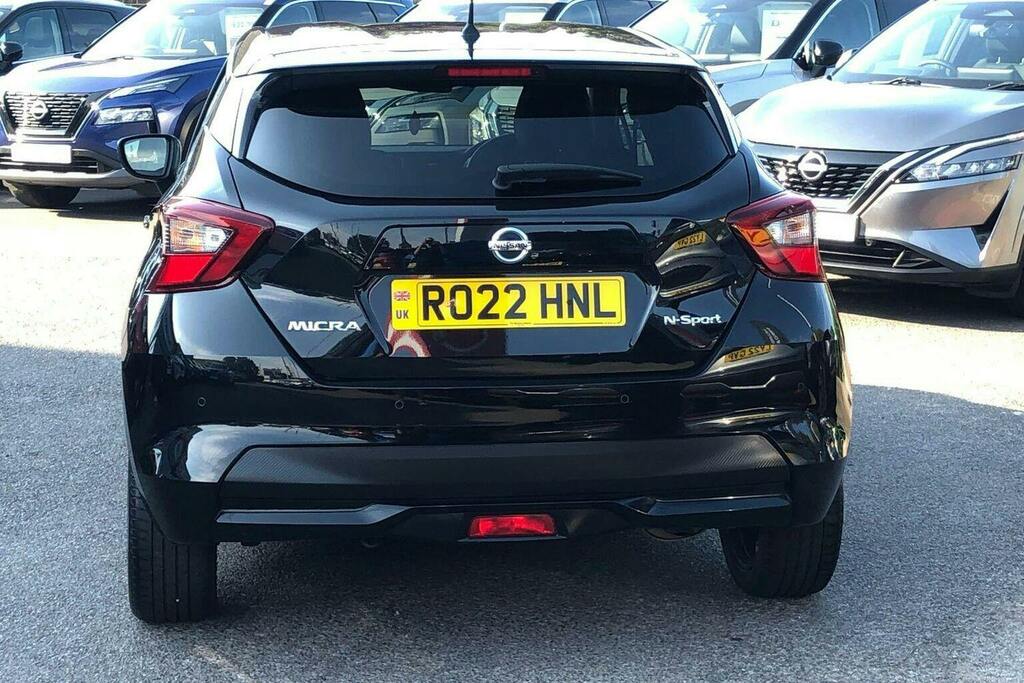 Nissan Micra 1.0 Ig T N Sport Hatchback Xtron RO22HNL Black #4