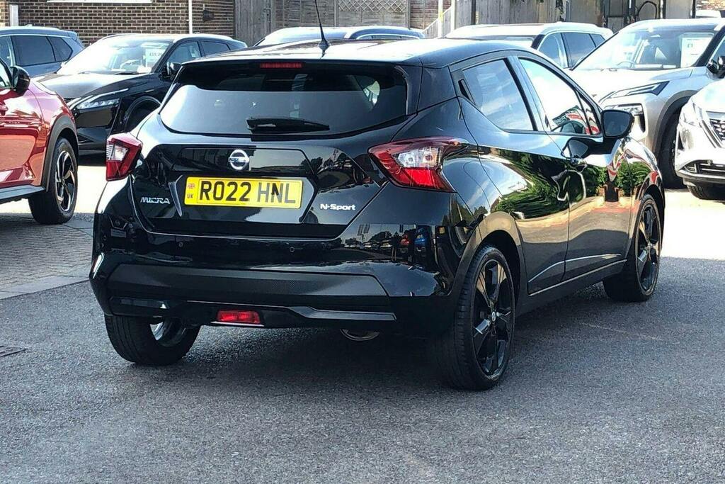 Nissan Micra 1.0 Ig T N Sport Hatchback Xtron RO22HNL Black #3