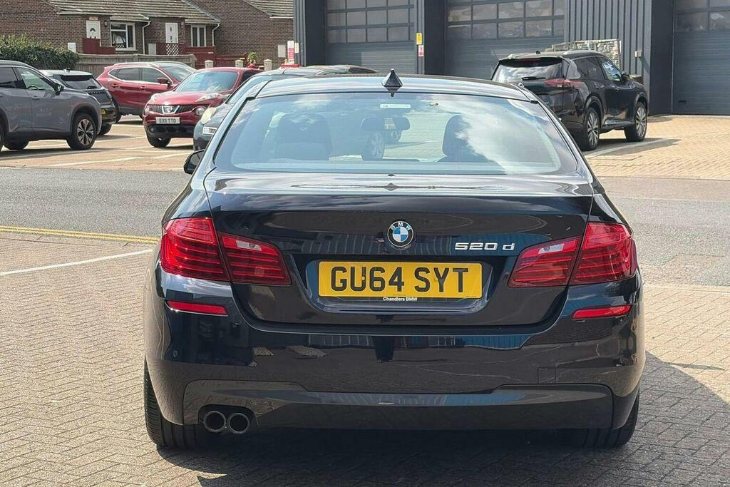 BMW 5 Series 2.0 520D M Sport Saloon Black #4