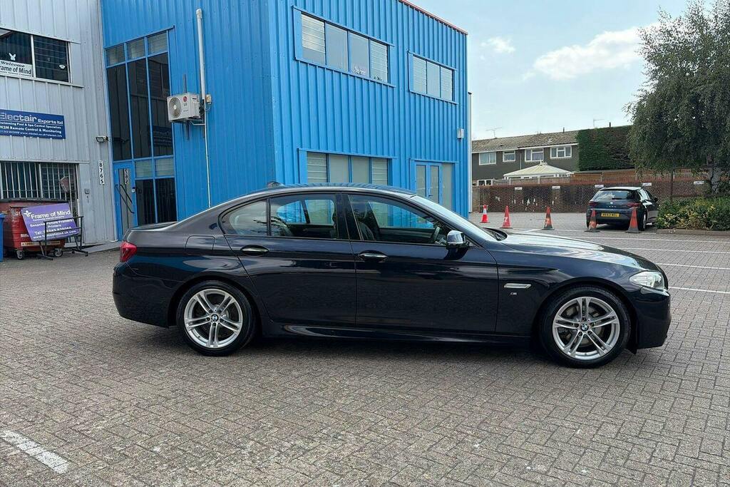 BMW 5 Series 2.0 520D M Sport Saloon Black #2