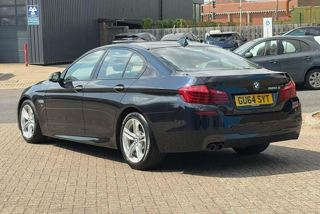 BMW 5 Series 2.0 520D M Sport Saloon Black #5