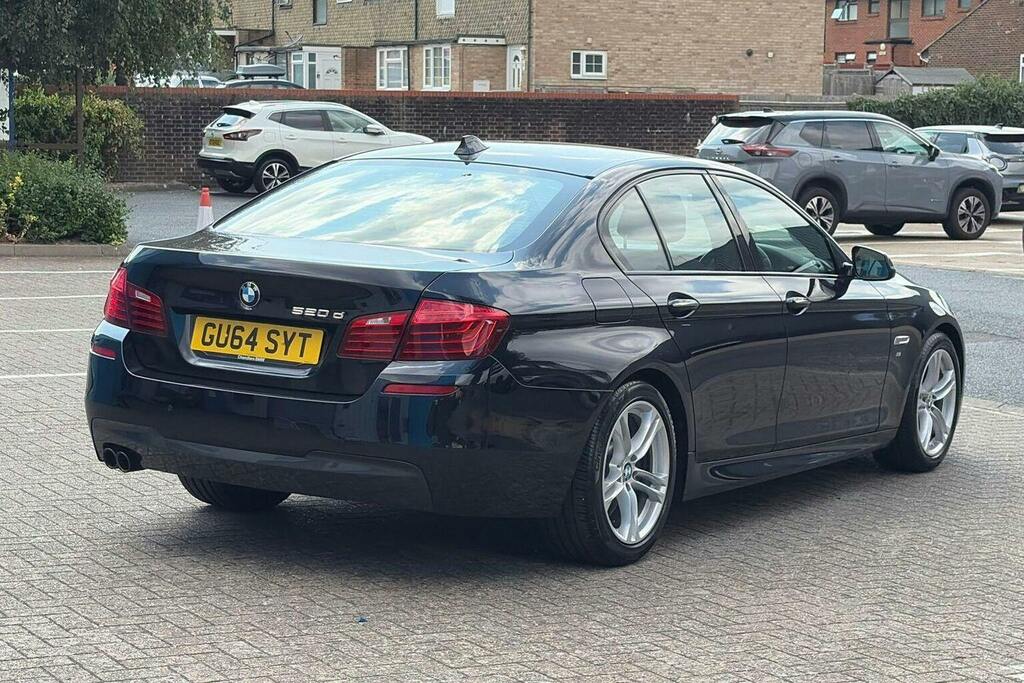 BMW 5 Series 2.0 520D M Sport Saloon Black #3