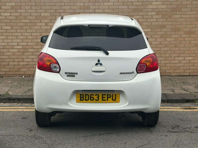 Mitsubishi Mirage 2013 1.2 2 Hatchback Euro 5 Ss White #5