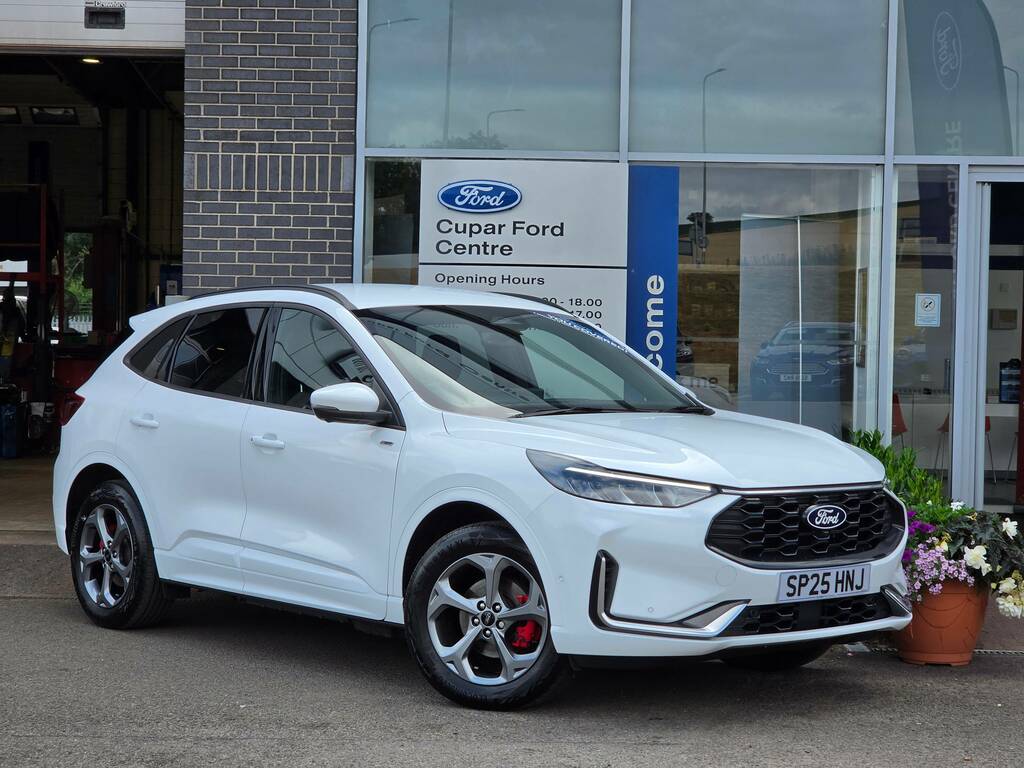 Ford Kuga St-line 2.5 243Ps Plug In Hybrid Front Wheel Drive SP25HNJ White
