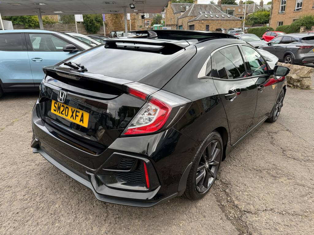 Honda Civic Vtec Ex Black #3