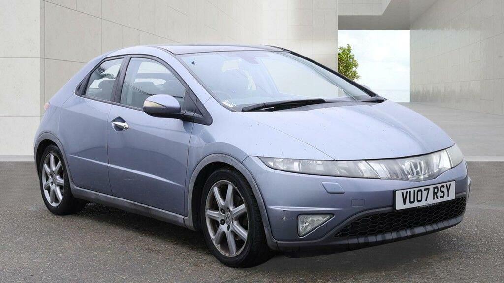 Honda Civic Hatchback 1.8 I-vtec Ex I-shift 200707 Blue