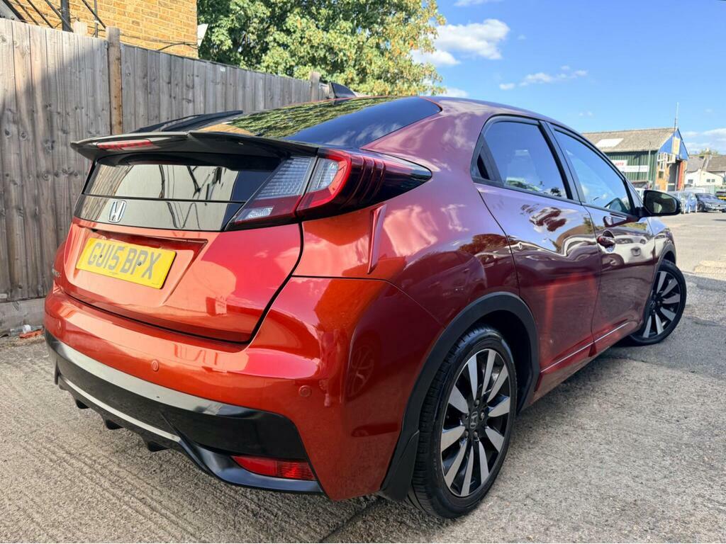 Honda Civic 1.8 I-vtec Sr Euro 6 Red #5