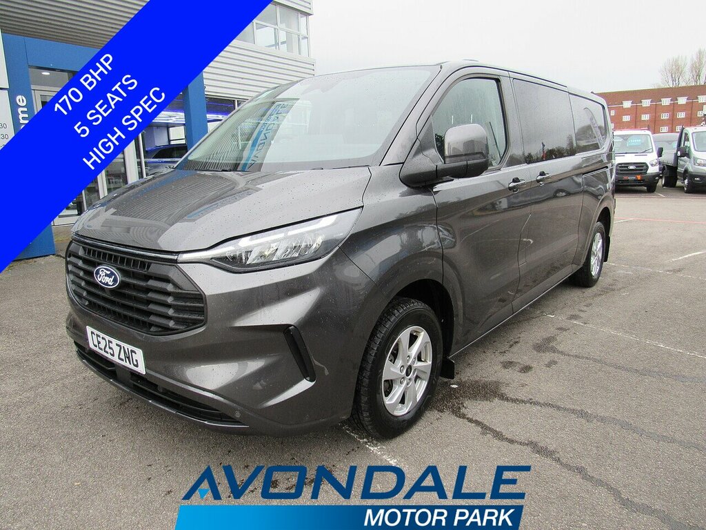 Ford Transit Custom 320 Ecoblue Limited 170 Bhp Kombi Van High Spec 2. Grey
