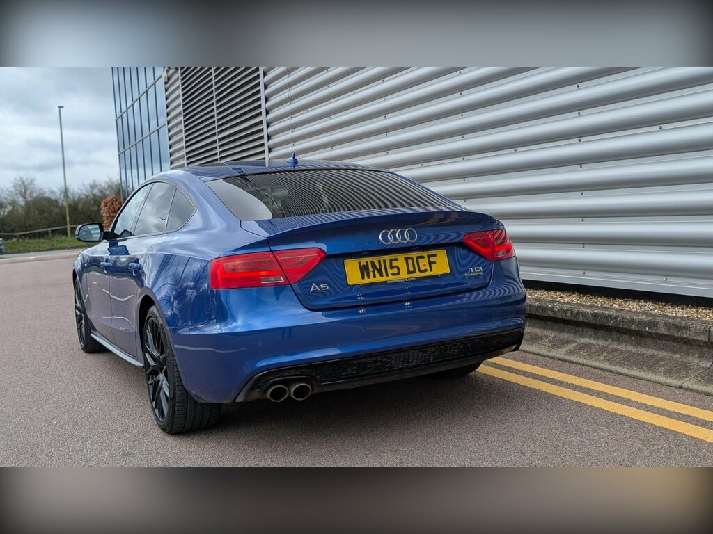 Audi A5 2.0 Tdi Black Edition Plus Sportback Multitronic E Blue #3