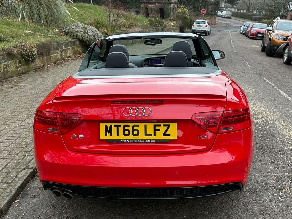 Audi A5 2.0 Tdi S Line Special Edition Plus Convertible Red #5