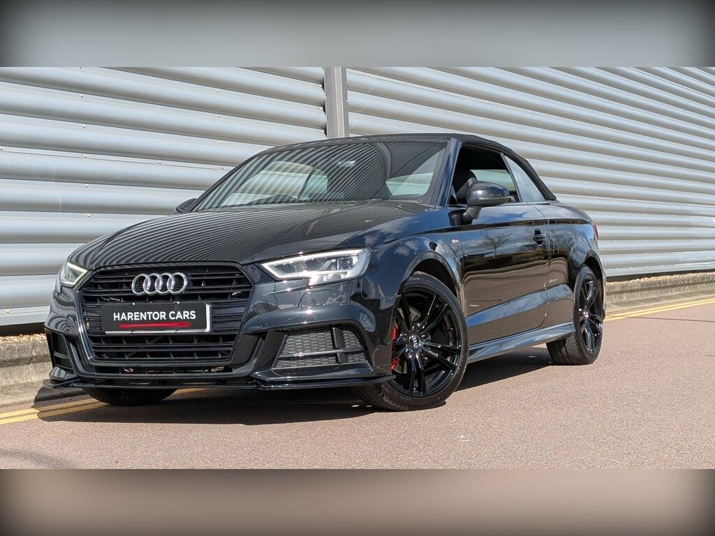 Audi A3 Cabriolet 2.0 Tdi S Line S Tronic Euro 6 Ss Black