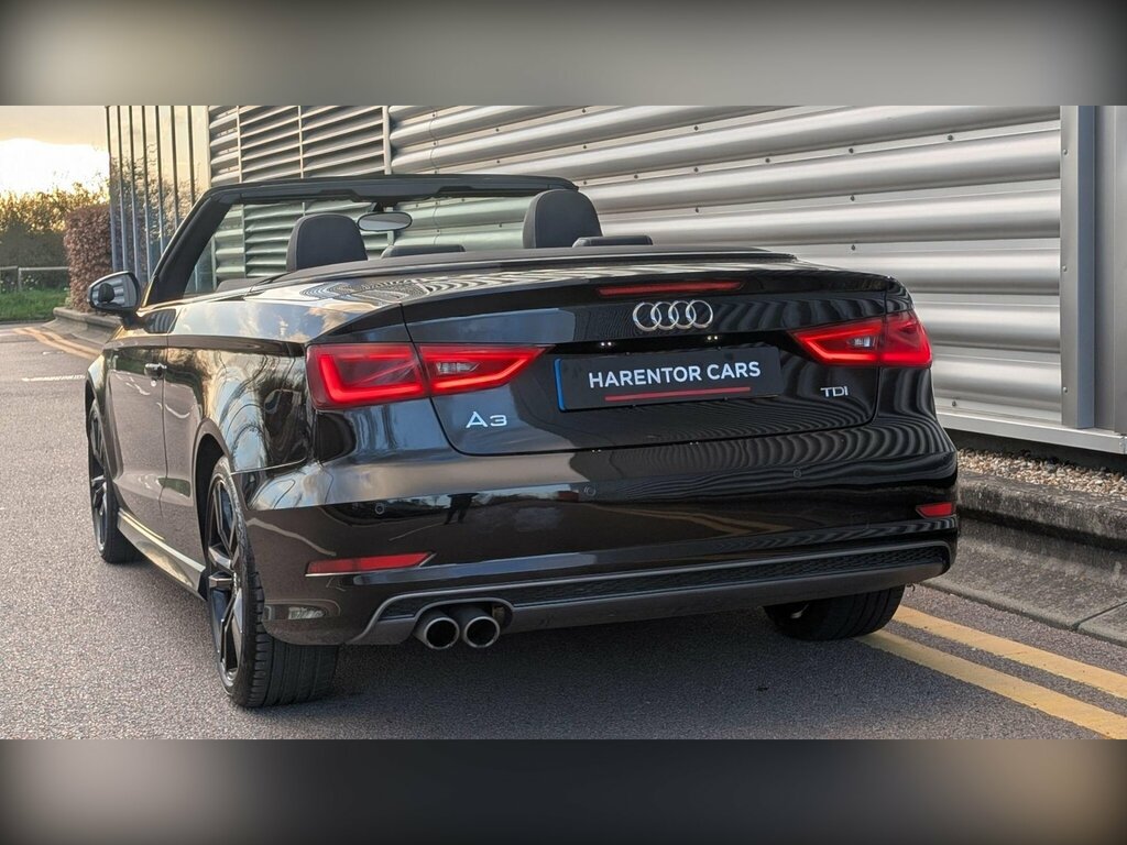 Audi A3 Cabriolet 2.0 Tdi S Line Euro 6 Ss Black #2