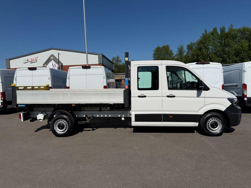 Volkswagen Crafter Tipper 2.0 Tdi Cr35 Startline Double Cab Tipper Fw White #4