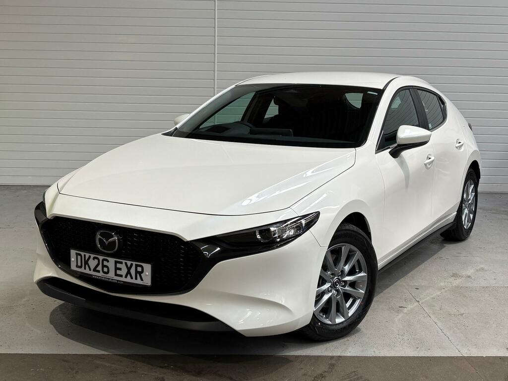 Mazda 3 2.5 E-skyactiv-g Mhev Prime-line Hatchback Pet White #3