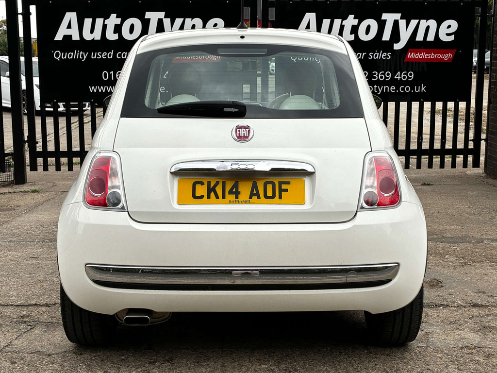 Fiat 500 1.2 Lounge Dualogic Euro 6 Ss White #6