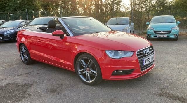 Audi A3 Cabriolet 1.6 Tdi Sport Convertible Euro 6 Ss 110 Ps Red