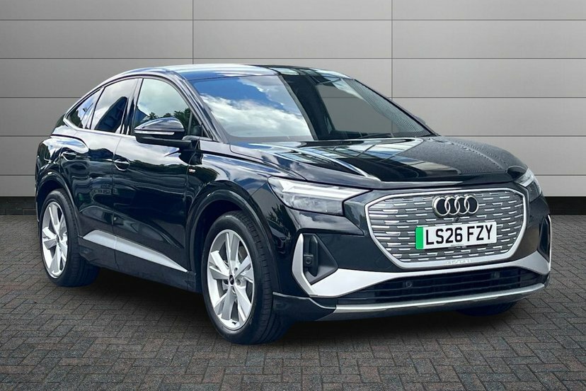 Audi Q4 E Tron 45 S Line Sportback 82Kwh 286 P LS26FZY Black